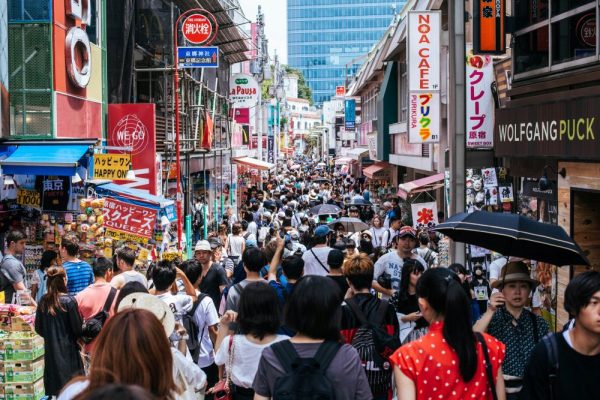 Tokyo Busy shopping street